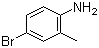 4-溴-2-甲基苯胺, 2-甲基-4-溴苯胺, CAS #: 583-75-5